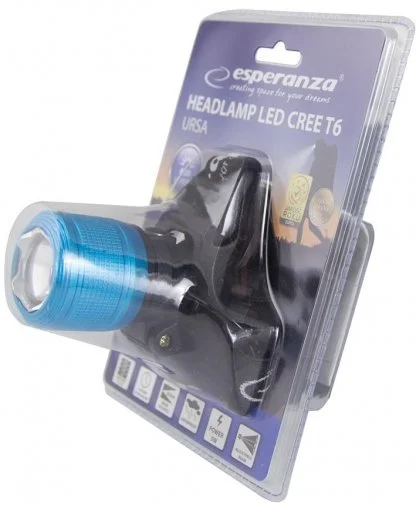 Фото: Ліхтар налобний Esperanza Head Lamp LED T6 Cree Ursa (EOT027) № 5 | KTC