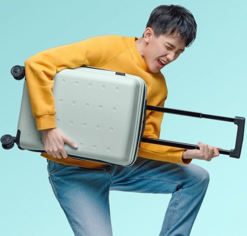  Дорожня сумка Xiaomi Ninetygo Polka dots Luggage 24 Green (6934177714610)
