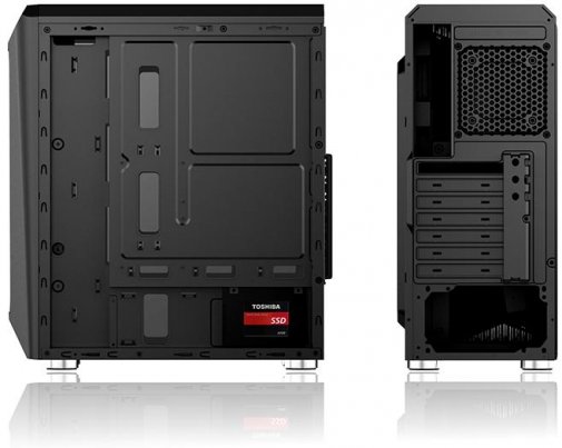 Корпус 1stPlayer R3-3R1 plus PS-600AX Black with window (R3-3R1+БП PS-600AX)