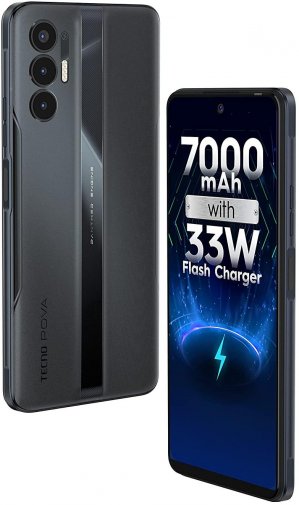 Смартфон TECNO Pova 3 LF7n 6/128GB Eco Black (4895180781629)