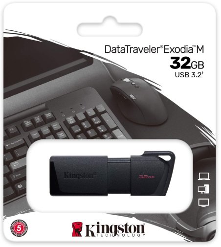 Флешка USB Kingston DataTraveler Exodia M 32GB Black (DTXM/32GB)