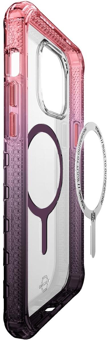 Чохол iTSkins for iPhone 14 Pro SUPREME R PRISM with MagSafe light pink and grey (AP4X-SUPMA-LPGR)