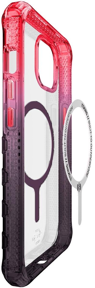 Чохол iTSkins for iPhone 14/13 SUPREME R PRISM with MagSafe coral and black (AP4N-SUPMA-COBK)