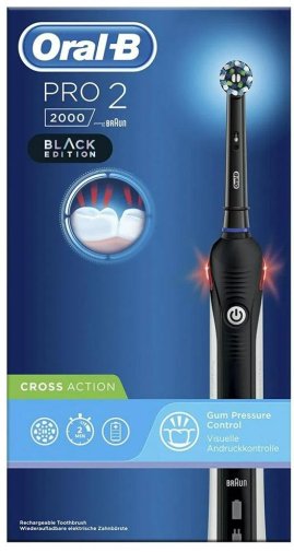 Електрична зубна щітка Braun Oral-B Pro2 2000 D 501.513.2 BK Cross Action