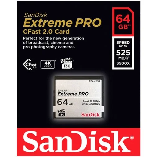 Фото: FLASH пам'ять SanDisk eXtreme Pro CFast 64GB (SDCFSP-064G-G46D) № 4 | KTC