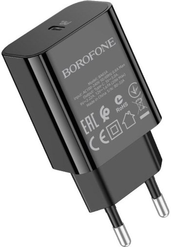 Зарядний пристрій BOROFONE BA65A Black (BA65AB)