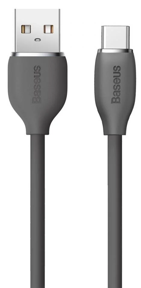 Фото: Кабель Baseus Jelly Liquid Silica Gel Fast Charging 100W AM/Type-C 1.2m Black (CAGD010001) № 10 | KTC