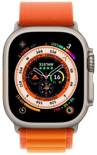 Ремінець Apple for Apple Watch 49mm - Alpine Loop Orange - Small (MQDY3)
