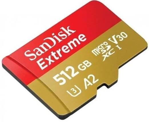 Фото: FLASH пам'ять SanDisk Extreme A2 V30 UHS-I U3 Micro SDXC 512GB with adapter (SDSQXAV-512G-GN6MA) № 5 | KTC