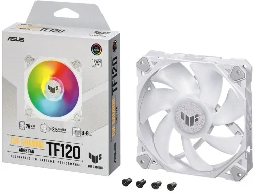 Фото: Кулер ASUS TUF Gaming TF120 ARGB White (90DA0033-B09000) № 6 | KTC