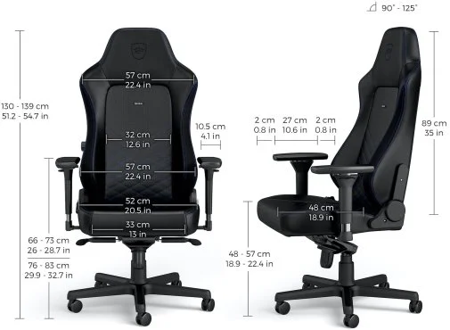Фото: Крісло Noblechairs Hero Black/Blue (GAGC-115) № 22 | KTC