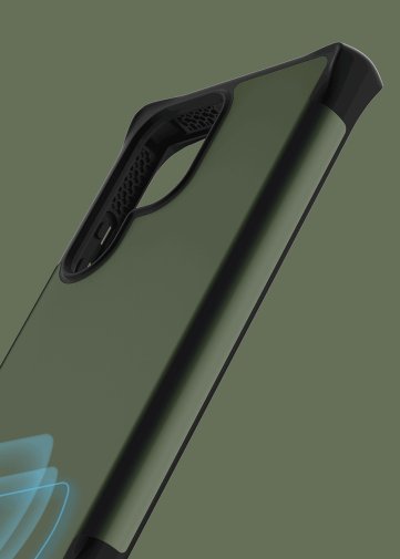 Чохол iTSkins for Samsung S23 Ultra - HYBRID R DRIVE Olive Green (SGCR-HBDUOKAKI)