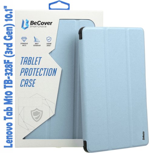 Чохол для планшета BeCover for Lenovo Tab M10 TB-328F 3rd Gen - Smart Case Light Blue (708290)