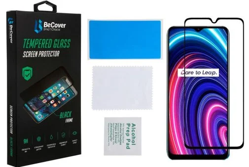 Фото: Захисне скло BeCover for Realme C25Y - Black (707139) № 4 | KTC
