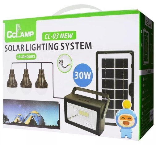 Багатофункціональний LED ліхтар Cclamp CL-03 із сонячною панеллю
