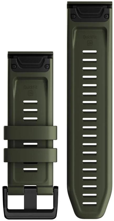 Ремінець Garmin for Fenix 7X - 26mm QuickFit Silicone Band Moss (010-13117-03)