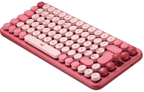 Клавіатура компактна Logitech Pop Wireless Heartbreaker Rose (920-010737)