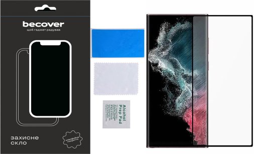 Захисне скло BeCover for Samsung S23 Ultra SM-S918 - Black (709285)