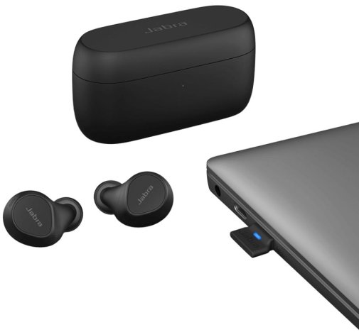 Навушники Jabra Evolve2 Buds USB-A MS Bluetooth Black (20797-999-999)