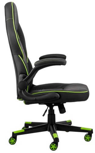 Крісло 2E Hebi Black/Green (2E-GC-HEB-BK)