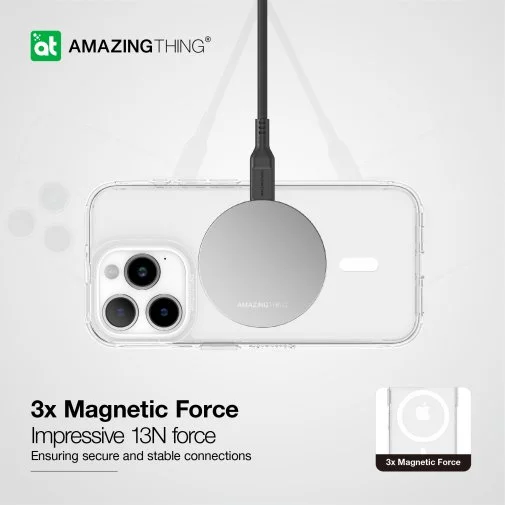 Фото: Чохол AMAZINGthing for iPhone 15 Pro - Minimal Case MagSafe Clear (IP156.1PMMINCL) № 17 | KTC