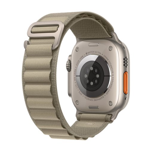 Смарт годинник Apple Watch Series Ultra 2 GPS 49mm Titanium Case with Olive Alpine Loop - Small (MREX3)