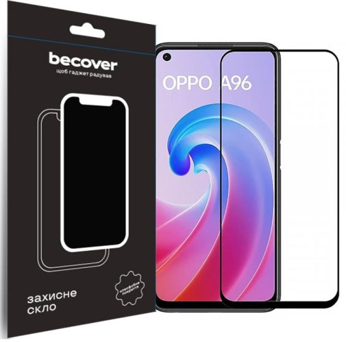 Захисне скло BeCover for Oppo A96 - Black (709770)