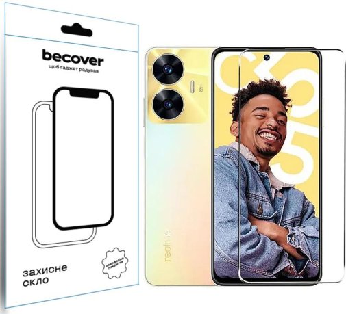 Захисне скло BeCover for Realme C55 - Crystal Clear Glass (709766)