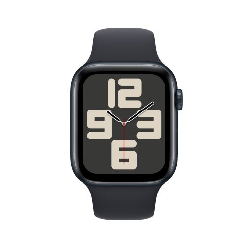 Смарт годинник Apple Watch SE 2gn GPS 44mm Midnight Aluminium Case with Midnight Sport Band - S/M (MRE73)