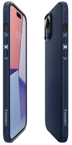 Чохол Spigen for Apple iPhone 15 Plus - Liquid Air Navy Blue (ACS06651)