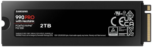  SSD-накопичувач Samsung 990 PRO w/ Heatsink 2280 PCIe 4.0 x4 NVMe 2TB (MZ-V9P2T0GW)