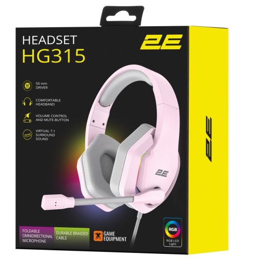  Гарнітура 2E Gaming HG315 7.1 Pink (2E-HG315PK-7.1)