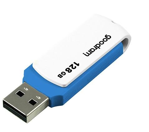 Флешка USB GOODRAM Colour Mix 128GB White/Blue (UCO2-1280MXR11)