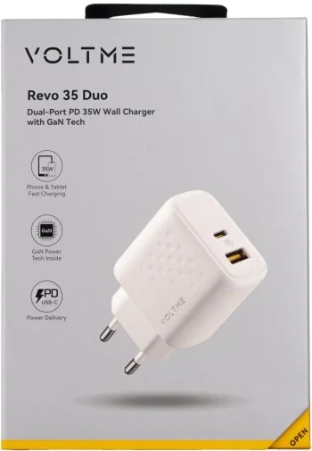 Фото: Зарядний пристрій VOLTME Revo 35 Duo GaN III White (V2110) № 7 | KTC
