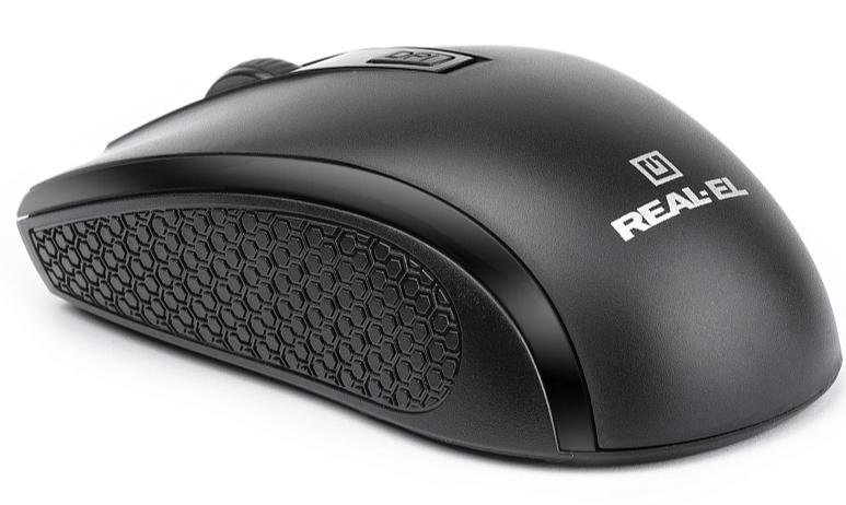 Миша Real-EL RM-308 Black (EL123200033)