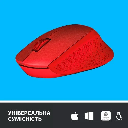 Фото: Миша Logitech M330 Silent Plus Red (910-004911) № 9 | KTC