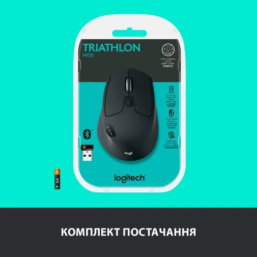 Фото: Миша Logitech M720 Triathlon Black (910-004791) № 16 | KTC
