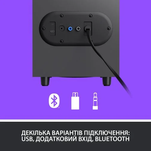Фото: Колонки Logitech Z407 Bluetooth Graphite (980-001348) № 21 | KTC