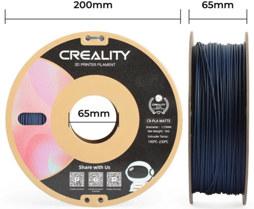 Філамент Creality 3D PLA Filament Matte Dark Blue (3301010298)