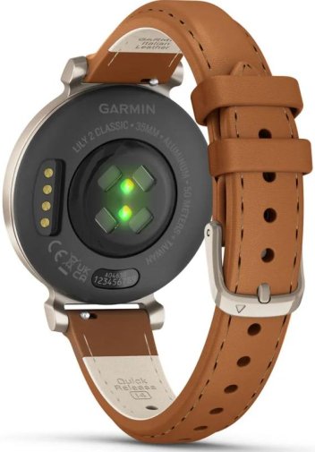 Смарт годинник Garmin Lily 2 Classic Cream Gold with Tan Leather Band (010-02839-02)