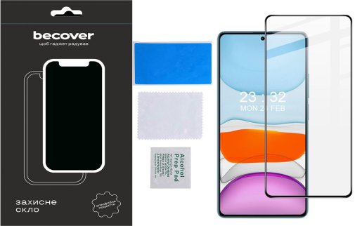 Захисне скло BeCover for Xiaomi Redmi Note 13 - Black (710363)