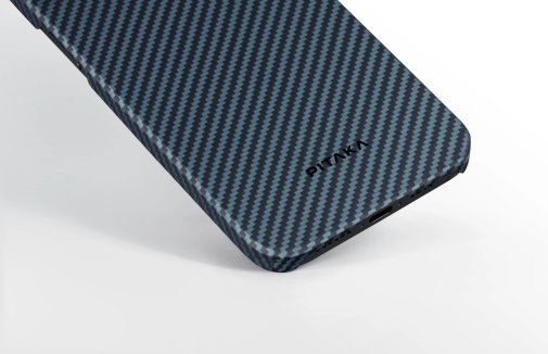 Чохол Pitaka for Apple iPhone 15 Pro Max - MagEZ Case 4 Twill 1500D Black/Blue (KI1508PM)