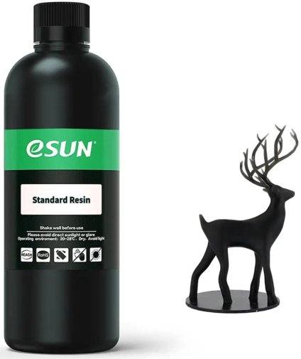 Фотополімерна смола eSUN Standard Resin 1kg Black (STANDARD-B1)