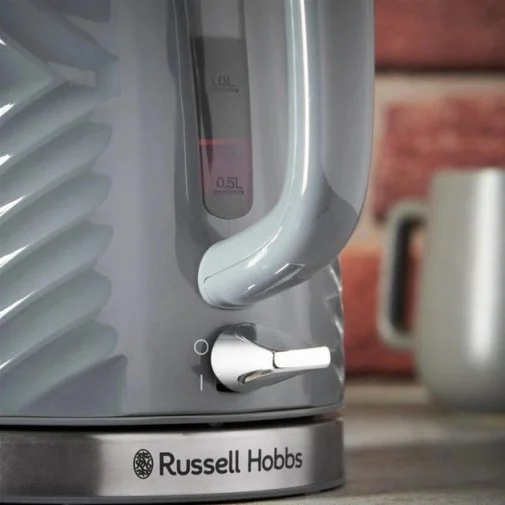 Фото: Електрочайник Russell Hobbs Groove Grey (26382-70) № 19 | KTC