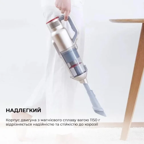 Фото: Ручний бездротовий пилосос JIMMY JV71 Champagne (JV71C) № 22 | KTC