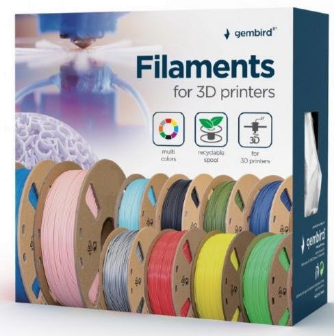 Філамент Gembird 3D PLA Filament 1kg/1.75mm Matte Blue (3DP-PLA-01-MTNB)
