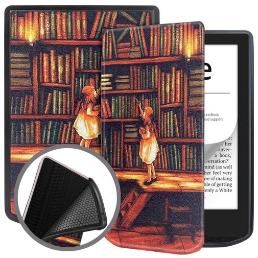 for Pocketbook 629 Verse/634 Verse Pro - Smart Case Library Girl