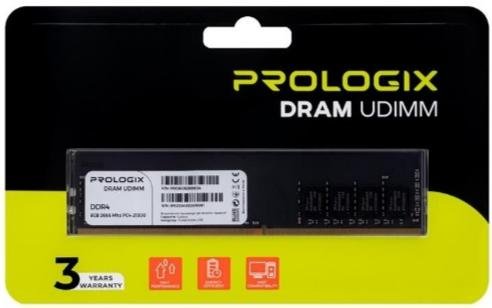 Оперативна пам’ять ProLogix DDR4 1x8GB (PRO8GB2666D4)