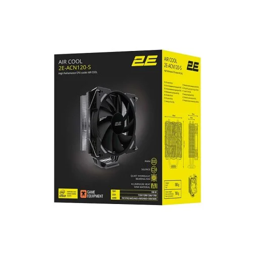 Фото: Кулер для процесора 2E Air Cool ACM90D4 ACN120-S (2E-ACN120-S) № 14 | KTC