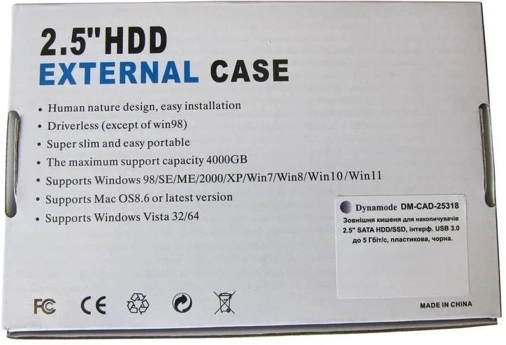 Фото: Кишеня зовнішня Dynamode DM-CAD-25318 Black № 16 | KTC